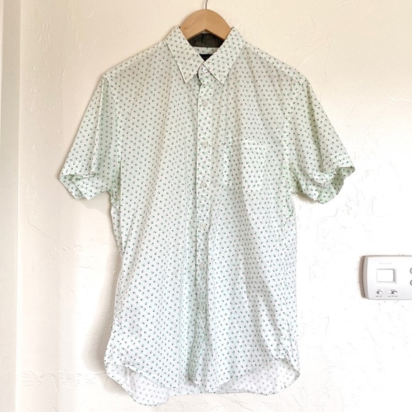 J Crew Short Sleeve Button Down Sz M - Picture 1 of 8
